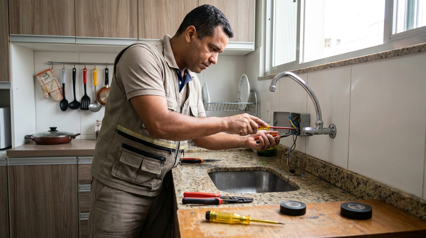 Instalação em Cozinha ou Área Gourmet em Campinas‑SP