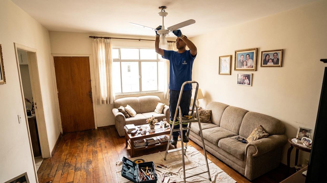 Substituição de Ventilador em Campinas‑SP